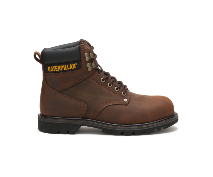 Panske Pracovne Topanky Caterpillar - Second Shift Steel Toe - Tmavo Hnede ( 7285-VTPUJ )